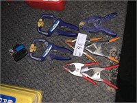 7 Assorted Hand Clamps