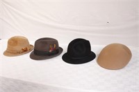 4 Quality Mens Hats