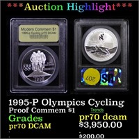 *Highlight* 1995-P Olympics Cycling Proof Commem $