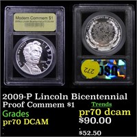 2009-P Lincoln Bicentennial Proof Commem $1 Graded