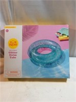 3 feet wide inflatable glitter swim tube