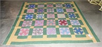 Lot #1535 - Vintage hand stitched patchwork
