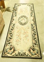 Lot #1547 - Floral Hooked Runner (30” x 96”)