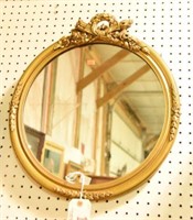 Lot #1560 - Vintage gold framed round wall