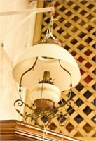 Lot #1564 - Antique hanging kitchen light with