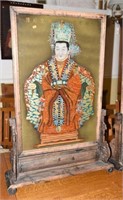 Lot #1582 - Framed Panel of Chinese Emperor