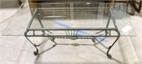 Lot #1602 - Beveled glass cocktail table with