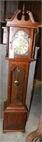 Lot #1622 - Cherry finish grandmother clock