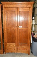 Lot #1624 - Antique Oak two door over two