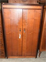 Lot #1633 - Mid-Century Style two door armoire