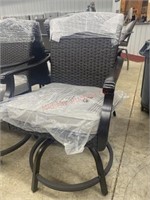 Sunbrella swivel patio chair.  MSRP 199