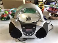 Stereo Disc Player Radio Electric And Battery