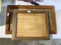 Two Wood Picture Frames 9 X 10.5, 15.5 X 9.5
