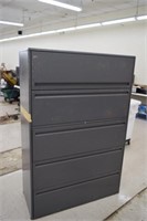 Grey 5 Drawer Lateral File Cabinet 42"X62"