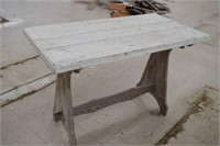 Vintage Wood Trestle Table