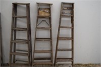 3 Wooden 5' Ladders