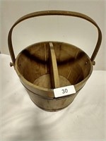 Wooden Bucket - approx. 12" in diameter