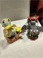 2018 Mattel Batmobile & Donald Duck Figurine