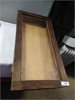 Wooden Glass Display Case - approx. 32x16