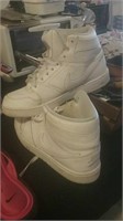 White leather Nike High Tops size 8