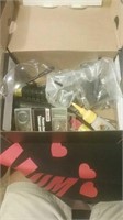 Shoe box of miscellaneous hardware and safety