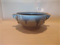 Roseville Blue Carnelian Drip Bowl Pottery