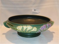 Roseville Green Fressia Compote Pottery