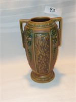 Roseville Brown Florentine Vase Pottery