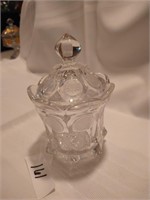 Fostoria Coin Glass Candy Jar with Lid - Clear