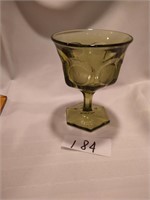 Fostoria Coin Glass Sherbert -Olive