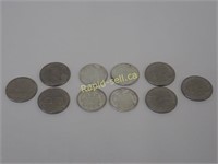 Canadian Silver Half Dollar & Dollar Coins