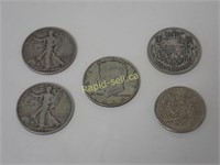 Silver Canadian & US Coins