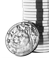 One Ounce: DOGE  Blockchain .999 Fine Silver