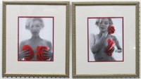 Set Of 2 Red Roses By Bert Stern