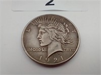 1921 Peace Dollar