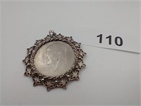 1977 Bicenten. Eisenhower Dollar Necklace Pendant