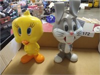 1976 Bugs Bunny & Tweety Bird Pull String Toy