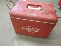 Coca-Cola Vinyl Cooler w/ Opener on the Side