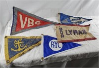 Lot Of Vintage Small Boat Flags