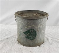 Vintage J C Higgins Galvanized Minnow Bait Bucket