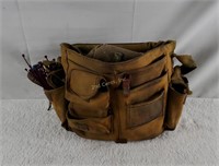Vintage Canvas Shoulder Bag & Ammo Pouch