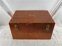 Vintage Starrett Usa Wood Storage Crate