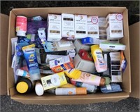 Box Lot of Health, Beauty and Skincare Products