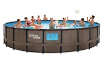 New Summer Waves 22' Crystal Vue Rattan Elite Pool