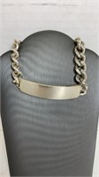 Sterling Silver Chainlink Id Bracelet