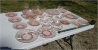 Pink Depression Glassware
