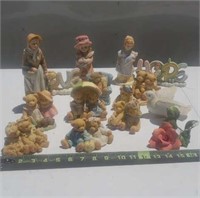 Figurines including Cherished Teddies