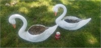 Plastic Swan Planters