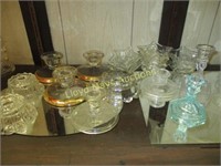 Candle Holders - Glass Sets & Singles