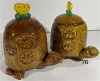 Matching McCoy "Tommy Turtle" Cookie Jars